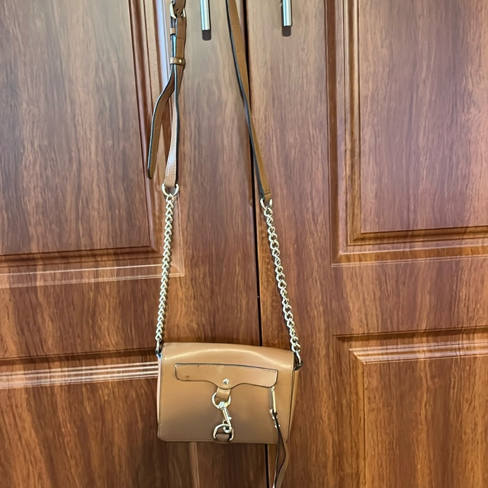 Rebecca Minkoff Brown Crossbody purse with chain strap
